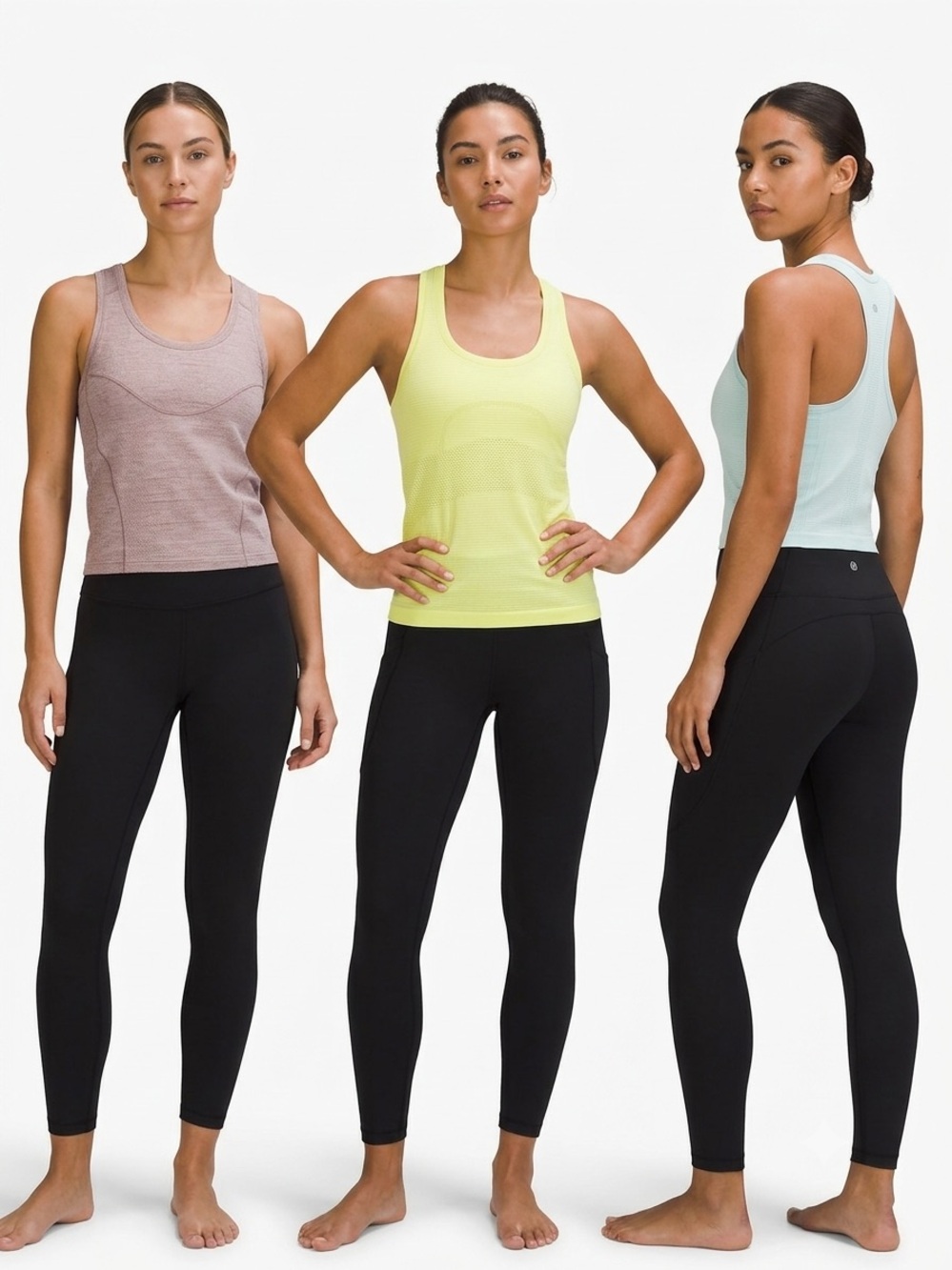 LULULEMON - BUNDLE OF THREE SWIFTLY TANKS
